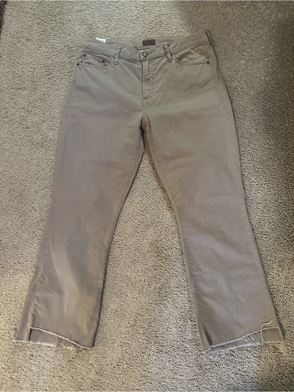 Mother Insider Crop Step Fray pants, 31
